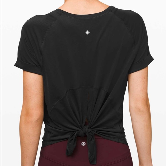 lululemon athletica Tops - Lululemon Open Up Tie Back Tee